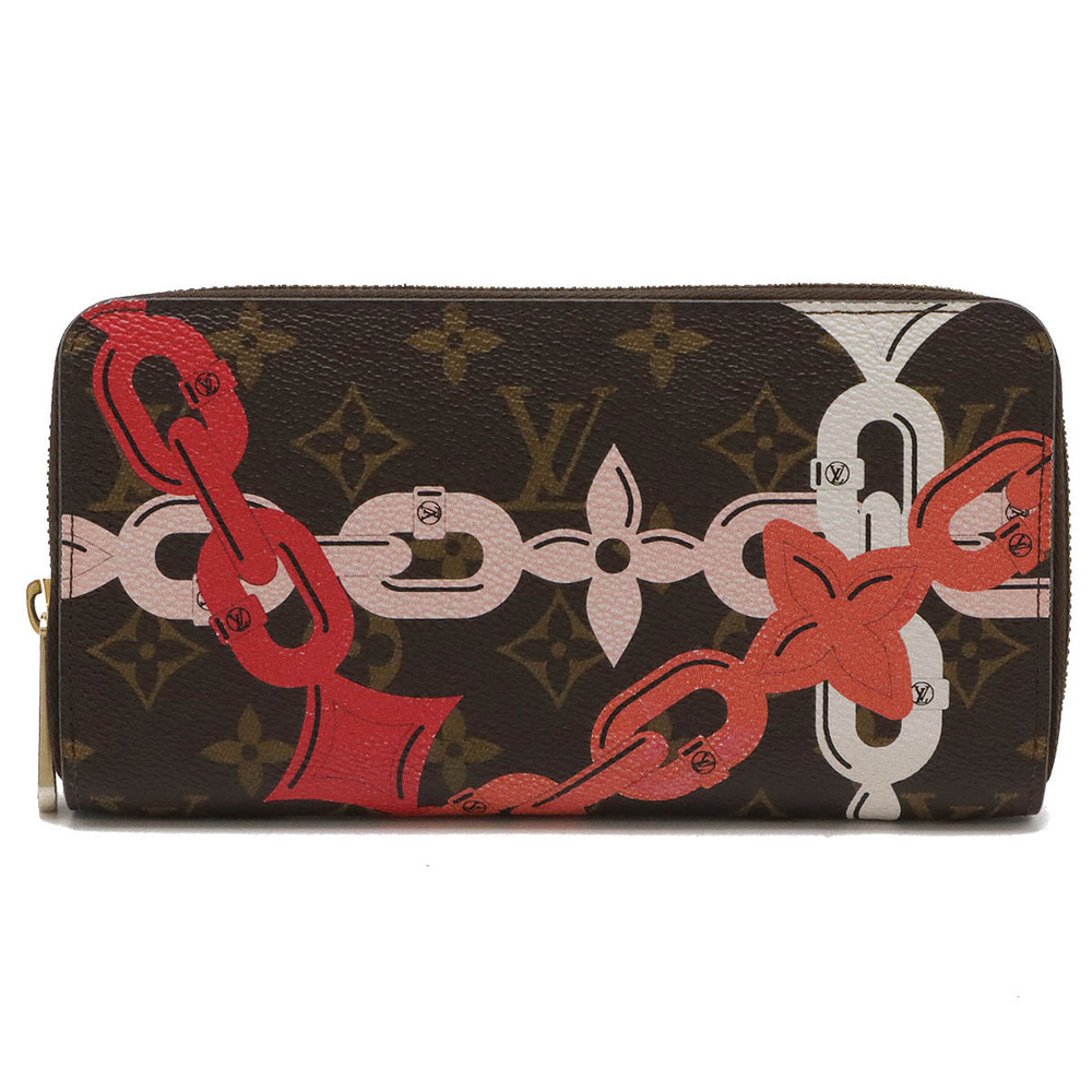 LOUIS VUITTON Monogram Bay Zippy Wallet Round Zipper Long Chain